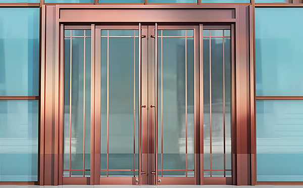 秦州玻璃地弹门